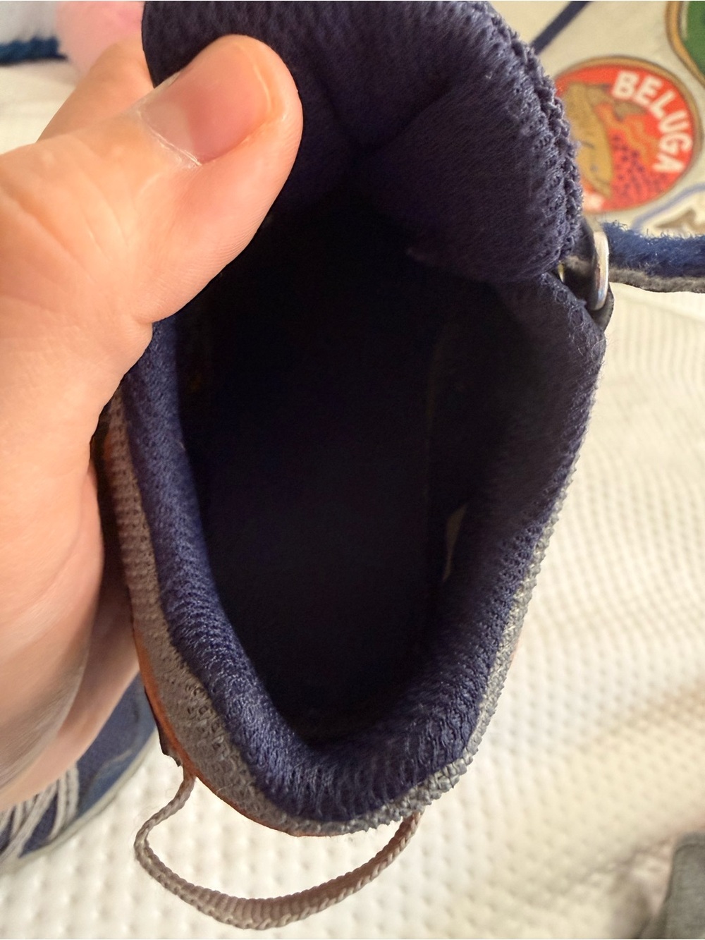 Stride Rite Navy Blue and Orange Sneakers - Picture 10 of 11